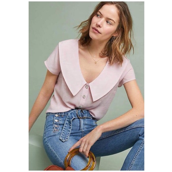 Anthropologie Tops - Anthropologie Maeve Austen Collared Blouse